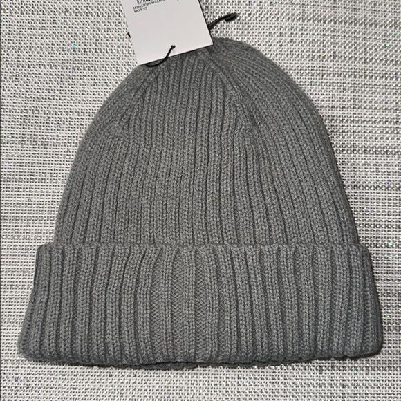 SPYDER OS Women’s Unisex Gray Fleece Lined Ribbed Knit Scull Cap Beanie Hat main image 4